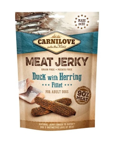 Carnilove Jerky Snack Duck &amp; Herring Fillet 100g   High-Protein Dog Treat