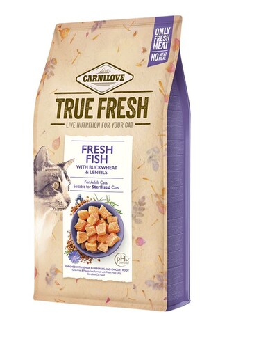 Carnilove True Fresh Fish for Adult Cats 4.8kg   Grain-Free, Fresh Fish Cat Food