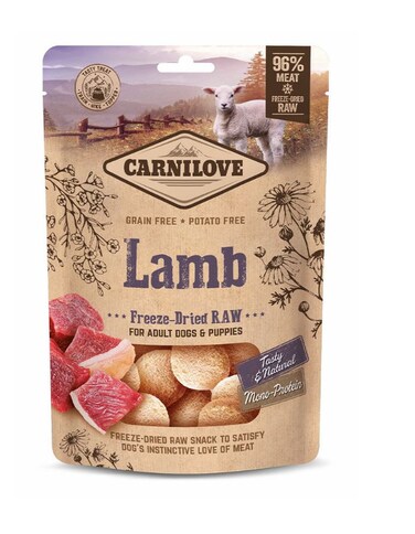 Carnilove Freeze-Dried Lamb Snacks 60g   Raw Cat &amp; Dog Treats