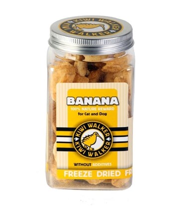 KIWI WALKER Freeze Dried Grain Free Snack Banana Dog &amp; Cat Treats 70G
