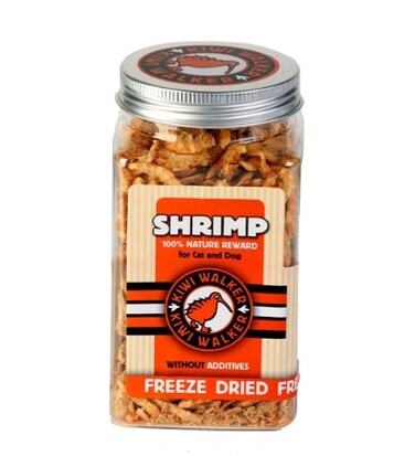 KIWI WALKER Freeze Dried Grain Free Snack Shrimp Dog &amp; Cat Treats 50G