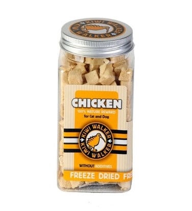 KIWI WALKER Freeze Dried Grain Free Snack Chicken Cubes Dog &amp; Cat Treats 80G