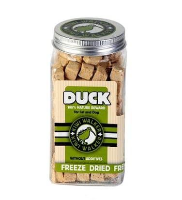 KIWI WALKER Freeze Dried Grain Free Snack Duck Cubes Dog &amp; Cat Treats 80G
