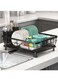 Dish Drying Rack, Stainless Steel Dish Rack for Kitchen Counter, Dish Drainer with Drainboard, Utensil Holder, Stainless Steel Kitchen Drying Rack for Dishes, Knives, Spoons, Forks