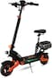 Crony D2 Pro Electric Scooter With Seat, 1500W Motor, 50-65KM/H Speed, 30-40KM Range, Dual Suspension, Hydraulic Shock Absorbents, LCD Display, LED Lights, Bluetooth App, Rear Luggage Box