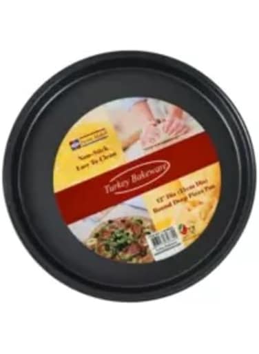 Home Maker Carbon Steel Non-Stick Round Deep Pizza Pan- 31cm Diameter