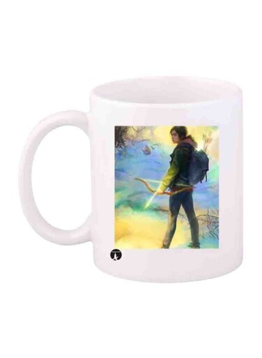 The Last Of Us Video Game Character Printed Mug White/Yellow/Blue Standard Size