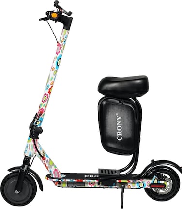 كروني سكوتر كهربائي M365 من اكس ام مع مقعد وتطبيق، محرك 350 واط، 25-45 كم/ساعة، 3 اوضاع سرعات، تعليق امامي، فرامل قرصية خلفية، تحميل 120 كجم، صندوق تخزين وحامل جوال (عباد الشمس)