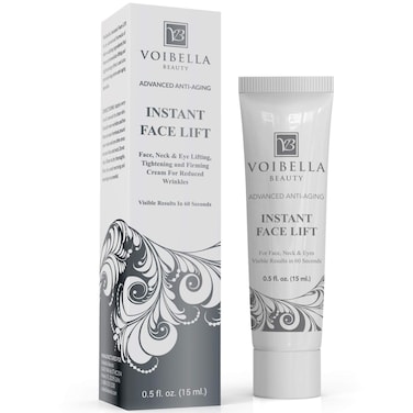 Instant Face Lift Cream - Best Eye, Neck, Face Tightening, Lifting &amp; Firming Serum To Smooth Appearance, Hide Loose Sagging Skin, Puffiness, Fine Lines &amp; Wrinkles Within Mins (Peptides &amp; Stem Cells)