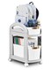 Drawer Storage Rolling Cart Storage Cart with Lockable Wheels Drawers Storage Organizer for Classroom Office Home (2-Tier)