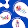Clixo Super Rainbow Pack - 60 Piece Magnetic Building Set