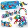 Clixo Wheel Creator Pack - 72 Piece Magnetic Building Set