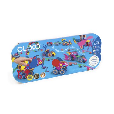 Clixo Wheel Creator Pack - 72 Piece Magnetic Building Set