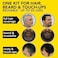 Cleverman Dark Brown Hair &amp; Beard Dye For Men, All-In-One Reusable Kit - Mens Color For Natural-Looking Gray Coverage, Professional-Quality And Ammonia-Free For Hair, Beard &amp; Gray Mustache