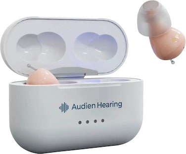 Audien Hearing Audien Atom Pro 2 OTC Hearing Aids &ndash; Beige (International Version)