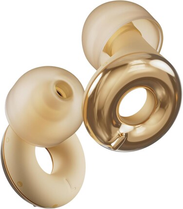 Loop Switch 2 Adjustable Ear Plugs &ndash; 3 Noise Relief Modes For Ultimate Control   Flexible Noise Reduction Earplugs For Focus, Travel, Socializing, Festivals &amp; More   20-26 dB (SNR) Noise Reduction Gold