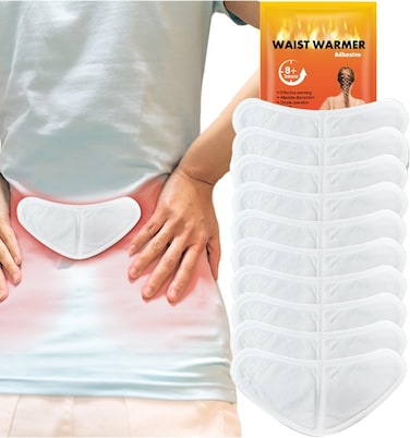 BananaHome 10 pack Back &amp; waist Heat Wraps Patches Body Warmers Portable Adhesive Warmer Heating Pad Disposable Heat patches Lasting up to 8 Hours for Camping,Outdoor Skiing,Winter,Travel (10pack)