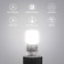 Lepro G9 LED Light Bulbs, Cool White 6000K, 3.8W 470lm LED Capsule Bulbs for Crystal Chandeliers, Energy Saving, 40W Halogen Bulbs Equivalent, Ceiling and Wall Light Fittings, Non-dimmable, Pack of 5