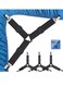 Home 4PCS Bed Sheet Straps, Adjustable Elastic Fasteners with Metal Clips, Triangle Sheet Fasteners, Fitted Bed Sheet Holders for Bed, Mattress Cover, Fitted Bed Sheets, Sofa Cushion Black