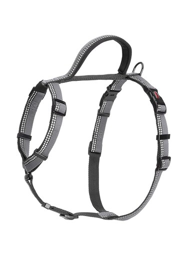 Company of Animals The - Halti Walking Harness (chest 22" - 30"), Medium, Black/Grey