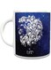 Impress Ceramic Coffee Mug with Zodiac Leo Sign (White)