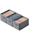 Aokraty 3 Pcs Closet Organizer, Wardrobe Clothes Organizer,Foldable Jeans Drawer, Fabric Organizer Clothes Storage for Clothes, Pants, Jeans, Sweaters, Dress