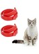 SYOSI 2 Pack Flea and Tick Collars, Adjustable Natural Oil Pet Flea Collar for Kitten Cats Puppy 33cm/13 inch in Length, red