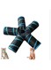 Foldable Multi-Way Tunnel Tube for Cats, Kittens, Puppies, and Rabbits - Interactive Cat Toy with Play Ball for Indoor Pets (Black 5 Channel)