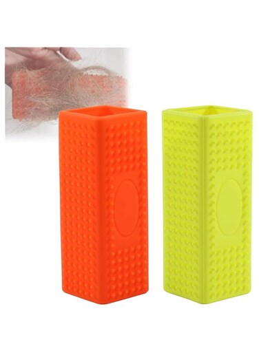 Pet Dog Cat Hair Remover Furniture Rubber Pet Hair Block Roller Cleaner,Carpet Brush for Dog Hair Sofa Hollow Rubber Cleaner Brush