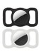 Zurligi 2 Pcs Airtag Dog Cat Collar Holder, Silicone Air Tag Case Cover Compatible with Apple Airtags, Cat Dog Collar Loop Anti-Lost Locator, Bluetooth Locator Tracker Case for Pet