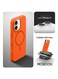 Mobcos iPhone 17 Orange Elite Ring Premium Silicone MagSafe Case for iPhone   Silky Soft Touch   Military-Grade Shockproof Protection   Strong Magnetic Compatibility   Luxury Slim Cover