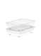 25L Clear Plastic Storage Set of 2 Box with Wheels &amp; Lockable Lid