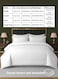 MAXQON 6-Piece Duvet Cover Set &ndash;King Size, Includes 1 Duvet Cover(220x240cm), 1 Fitted Sheet(180x200+30cm) 4 Pillowcases(53x75cm), Color White