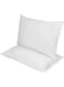 2-Piece Solid Bed Sleeping Pillow Set Cotton White 48x70cm