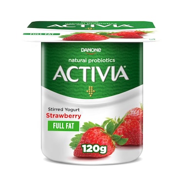 Activia Full Fat Strawberry Yoghurt, 120g