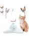 FDTY Interactive Cat Exercise Toy with 360&deg; Electric Butterfly, Realistic Movement, Non-Slip Base
