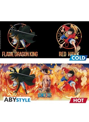 ONE PIECE - Mug Heat Change - 460 ml - Luffy &amp; Sabo