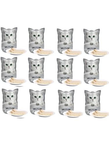 Kit Cat Petite Pouch (70g x 12 Pcs) &ndash; Tuna &amp; Saba - 12 Pieces