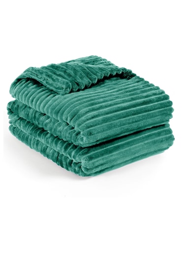 G H Striped Flannel Fleece Blanket Plush Throw Blanket Super Soft Single Size (160x220cm) for Bed and Sofas, Luxurious Warm and Comfortable