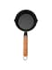 Sorandy Steel Mini Egg and Omelet Frying Pan, Cast Iron Skillet with Drip Spouts, Wooden Handle, Cook Pan with Stain Resistant, Quick Heat, Easy to Clean, Frying Pan Skillet (13 * 4cm)