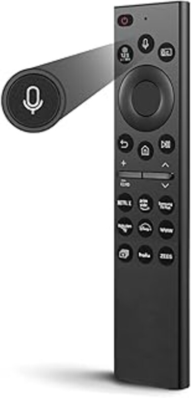 FOXRMT Universal Voice Remote for Samsung Smart TV Remote, New Upgraded Replacement Samsung Voice TV Remote Control Compatible with Samsung Crystal Curved Frame UHD Neo TVs with 9 Shortcut Buttons