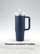40oz , New Version Stainless Steel Vacuum Insulated Tumbler with Lid and Straw for Water, Smoothie and More, Iced Tea or Coffee