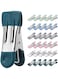 Clothes Pins for Hanging Clothes, 30 Pcs Colored Laundry Clips, Heavy Duty Clothing Pins, Multipurpose Metal Clips for Clothes, Towel, Photo Utility Clips Drying Pegs Clamp for Outdoor, 6 Colors