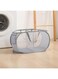 DDongdongqiang Laundry Basket Clothes Hamper 2 Sections Clothe Sorter Bin,Collapsible Clothes Washing Laundry Hamper,Travel Hamper, Mesh Pop Up Laundry Hamper with Carry Handle
