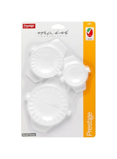 Fackelmann Set Of Ravioli And Filled Pasta Shape Cutters And Sealers, Plastic, Multicoloured