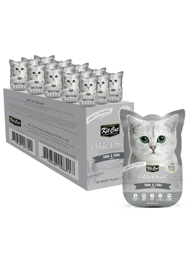 Kit Cat Petite Pouch 70g &ndash; Tuna &amp; Saba (1 Box -24pcs)