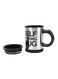 Self Stirring Coffee Mug Black/Silver
