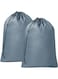 Travel Laundry Bag 24 x 35 inch Dirty Clothes Bags Laundry Bag 2 pack Tear Resistant Washable Laundry Bag Drawstring Organizer Bag for Home Camp College Dorm Organization Storage 60 x 90 cm(Grey)