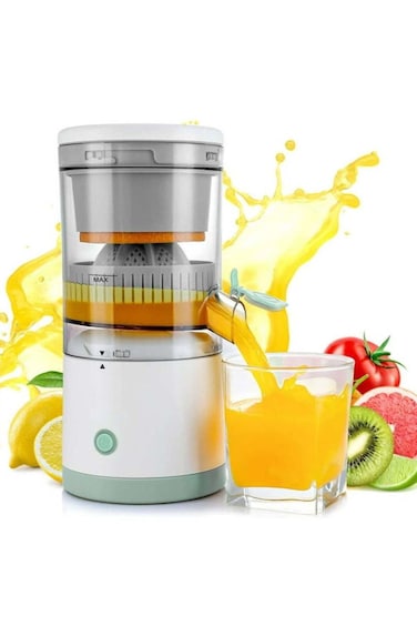 Portable Blender, Electric Citrus Juicer Rechargeable Hands Free Masticating Orange Juicer Lemon Squ