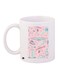 Space Printed Coffee Mug White/Pink/Blue 11ounce
